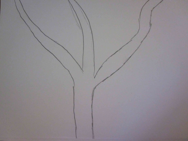 Creation of Trees and Leaves: Step 1